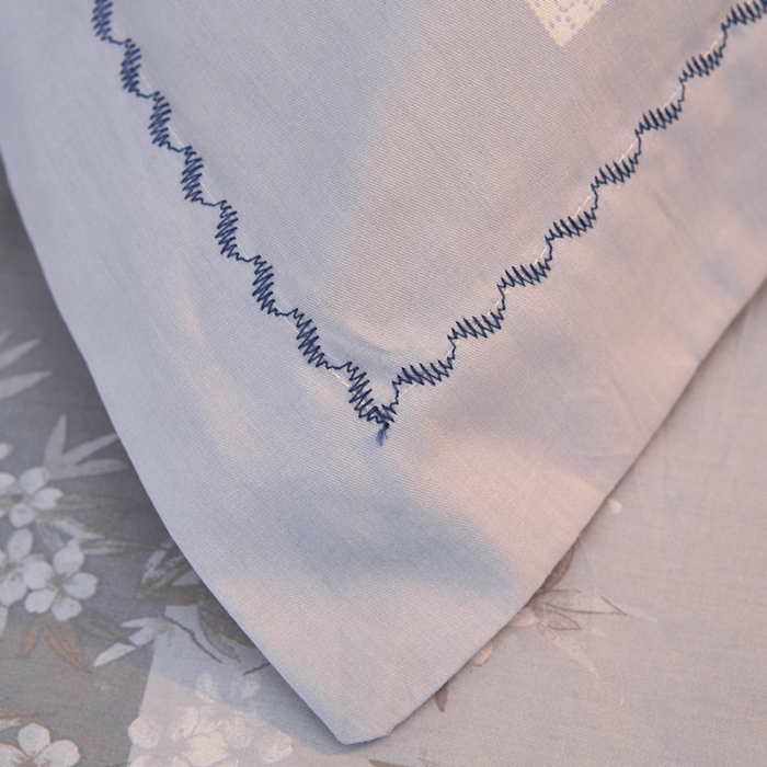 91家纺网 家纺一手货源 找家纺 雲归梦 活性大版全棉四件套床单款 兰亭序