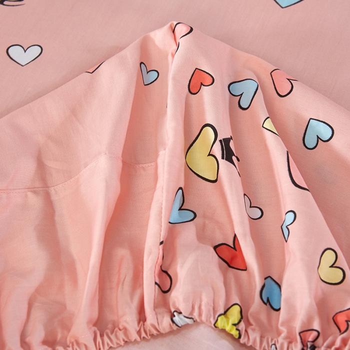 91家纺网 家纺一手货源 找家纺 雲归梦 活性大版全棉四件套床单款 恋恋不舍