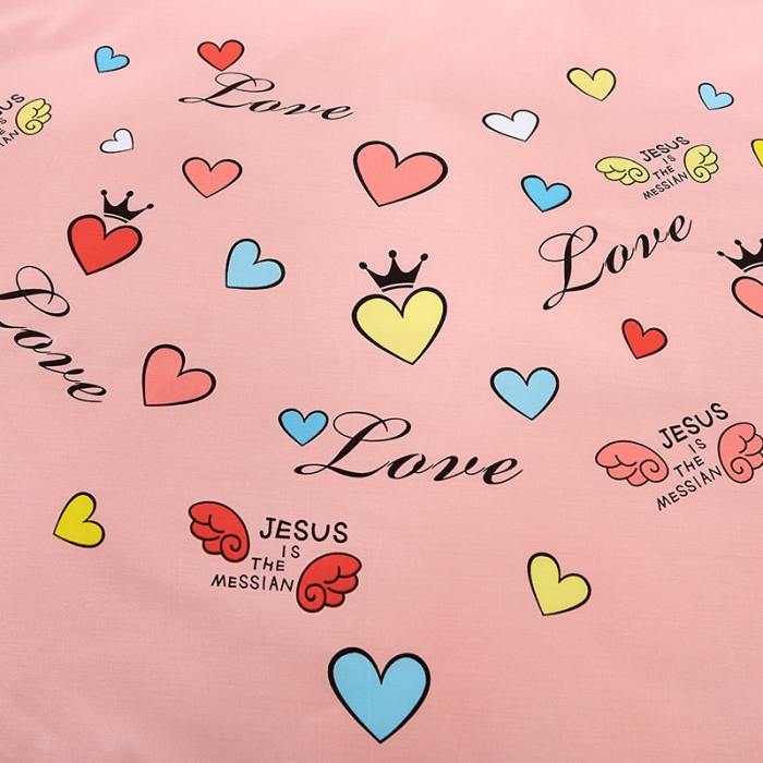 91家纺网 家纺一手货源 找家纺 雲归梦 活性大版全棉四件套床单款 恋恋不舍