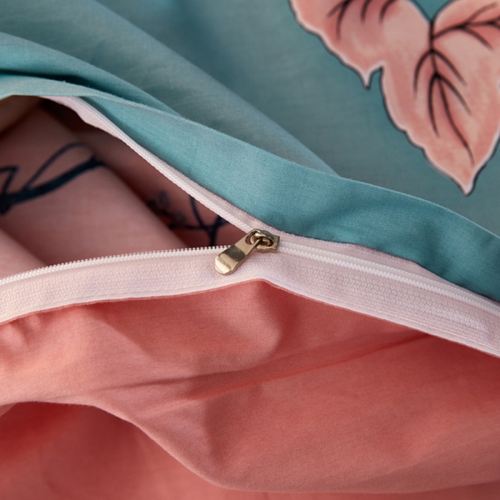 91家纺网 家纺一手货源 找家纺 雲归梦 活性大版全棉四件套床单款 夕月幽窗