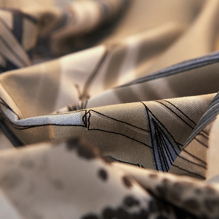 91家纺网 家纺一手货源 找家纺 雲归梦 活性大版全棉四件套床单款 惜江月