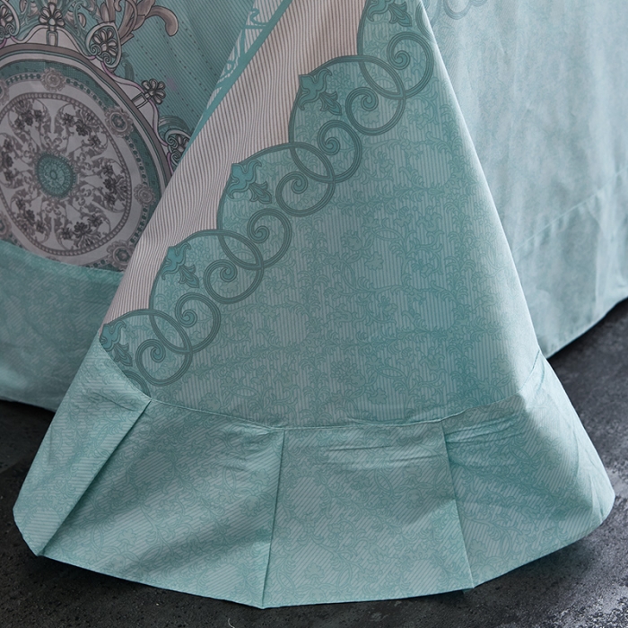 91家纺网 家纺一手货源 找家纺 雲归梦 2019全棉活性大版简约卡通风格四件套 名门世家