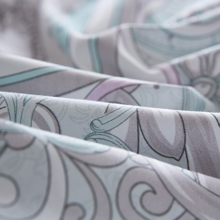 91家纺网 家纺一手货源 找家纺 雲归梦 2019全棉活性大版简约卡通风格四件套 名门世家