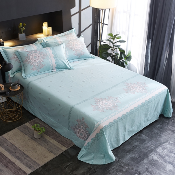 91家纺网 家纺一手货源 找家纺 雲归梦 2019全棉活性大版简约卡通风格四件套 名门世家