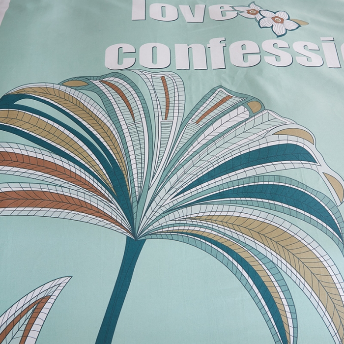 91家纺网 家纺一手货源 找家纺 雲归梦 2019全棉活性大版简约卡通风格四件套 热浪