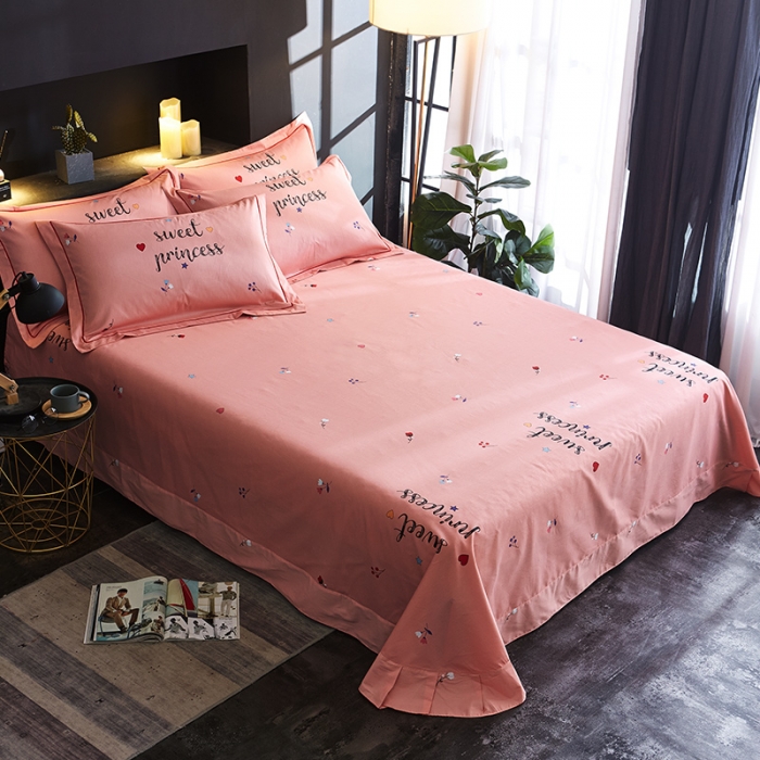 91家纺网 家纺一手货源 找家纺 雲归梦 2019全棉活性大版简约卡通风格四件套 幸福起点