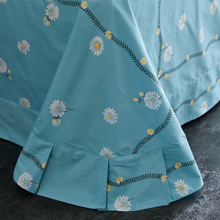 91家纺网 家纺一手货源 找家纺 雲归梦 2019全棉活性大版简约卡通风格四件套 烟萝