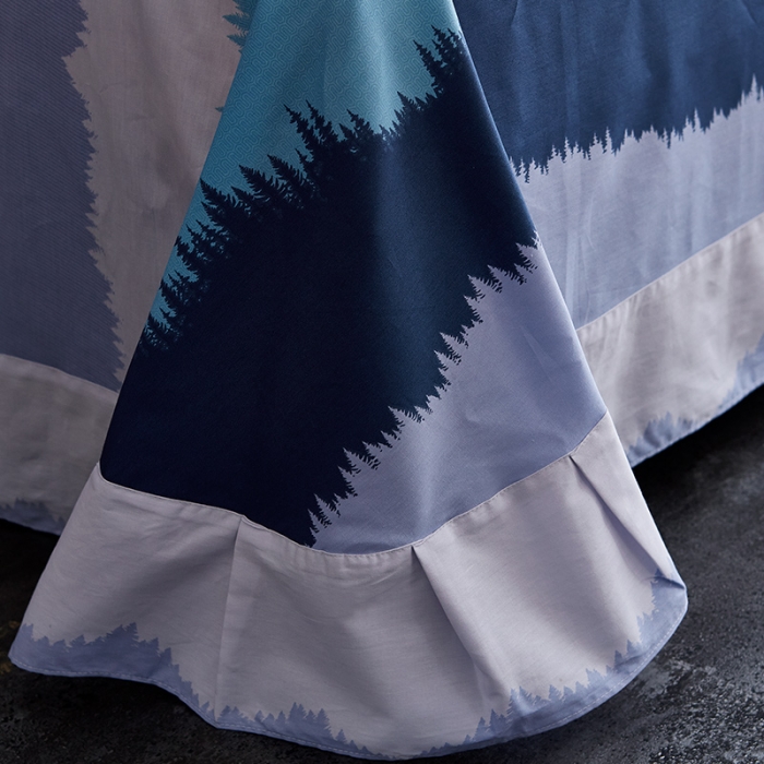 91家纺网 家纺一手货源 找家纺 雲归梦 2019全棉活性大版简约卡通风格四件套 夜曲