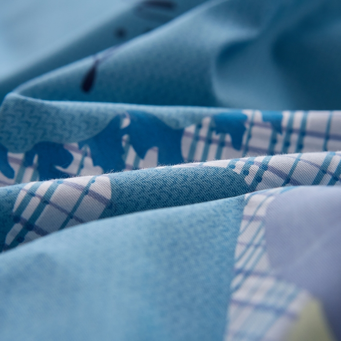 91家纺网 家纺一手货源 找家纺 雲归梦 2019全棉活性大版简约卡通风格四件套 夜曲