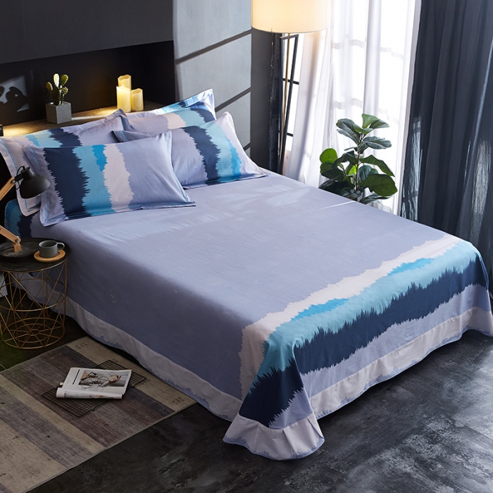 91家纺网 家纺一手货源 找家纺 雲归梦 2019全棉活性大版简约卡通风格四件套 夜曲