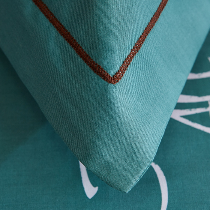 91家纺网 家纺一手货源 找家纺 雲归梦 2019全棉活性大版简约卡通风格四件套 悠哈