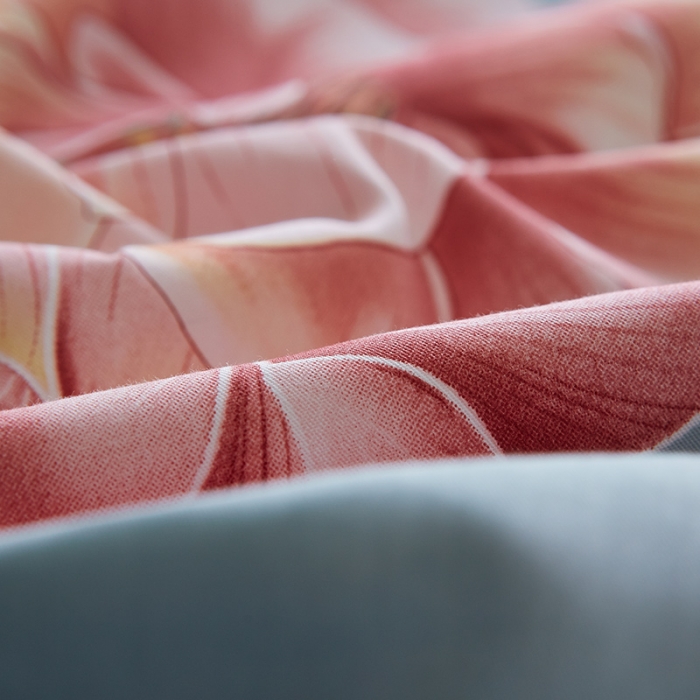 91家纺网 家纺一手货源 找家纺 雲归梦 2019全棉活性大版中国风花卉四件套 春意浓浓