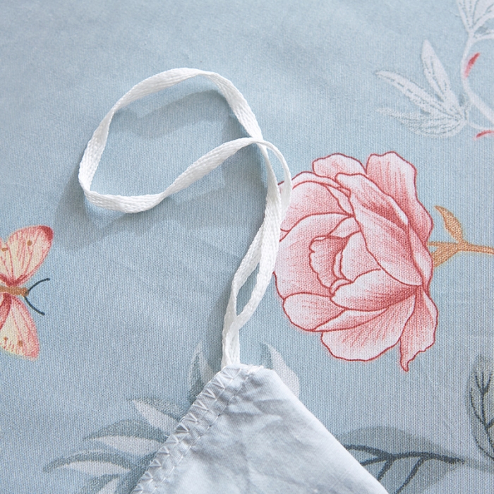 91家纺网 家纺一手货源 找家纺 雲归梦 2019全棉活性大版中国风花卉四件套 春意浓浓