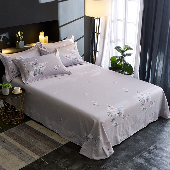 91家纺网 家纺一手货源 找家纺 雲归梦 2019全棉活性大版中国风花卉四件套 芳华