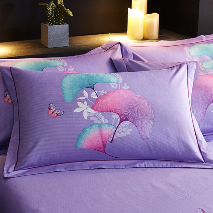 91家纺网 家纺一手货源 找家纺 雲归梦 2019全棉活性大版中国风花卉四件套 风华杏语