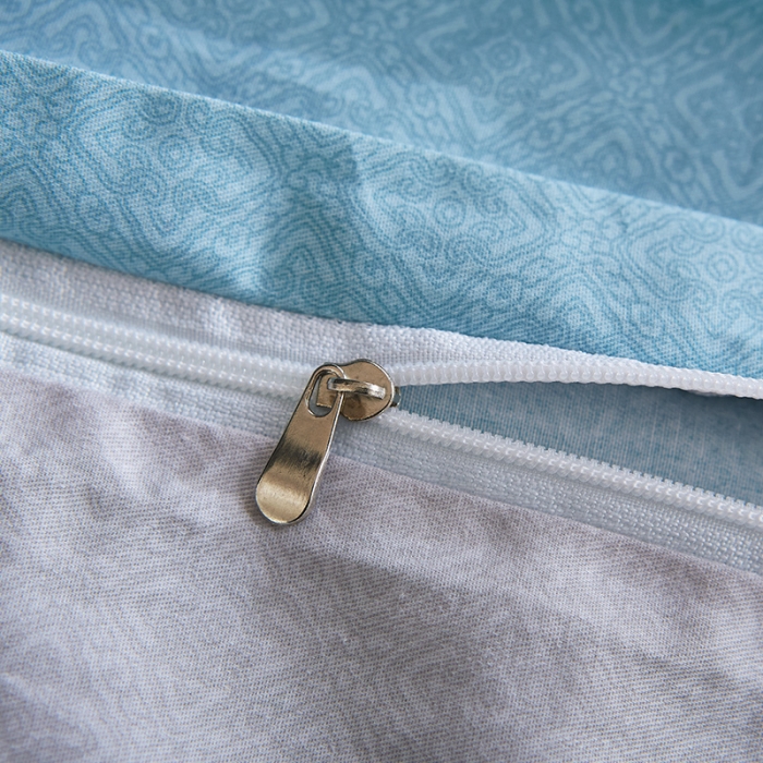 91家纺网 家纺一手货源 找家纺 雲归梦 2019全棉活性大版中国风花卉四件套 荷塘月色