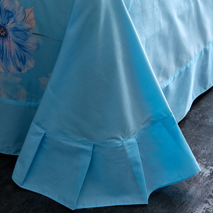 91家纺网 家纺一手货源 找家纺 雲归梦 2019全棉活性大版中国风花卉四件套 曼丽之语