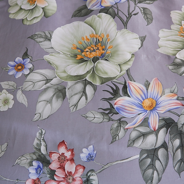 91家纺网 家纺一手货源 找家纺 雲归梦 2019全棉活性大版中国风花卉四件套 盛世牡丹