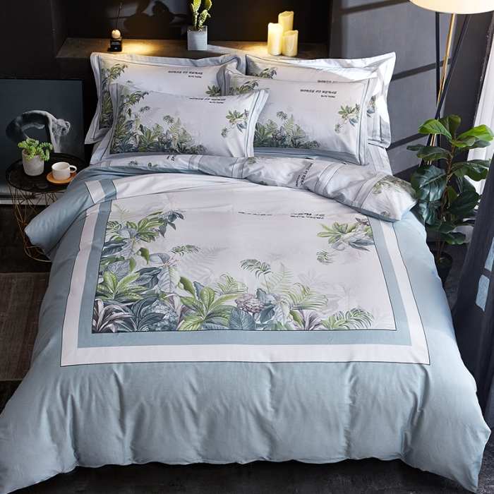 91家纺网 家纺一手货源 找家纺 雲归梦 2019全棉活性大版中国风花卉四件套 水玲珑