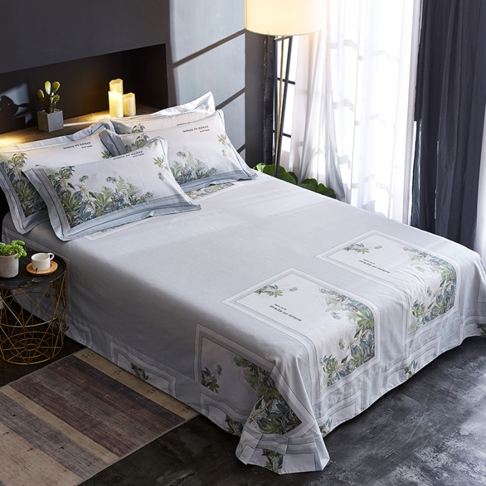 91家纺网 家纺一手货源 找家纺 雲归梦 2019全棉活性大版中国风花卉四件套 水玲珑