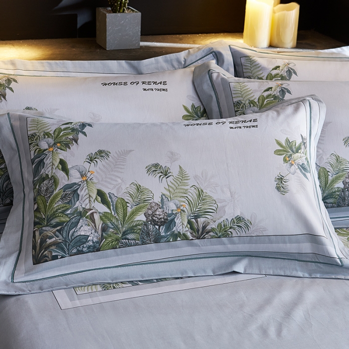 91家纺网 家纺一手货源 找家纺 雲归梦 2019全棉活性大版中国风花卉四件套 水玲珑