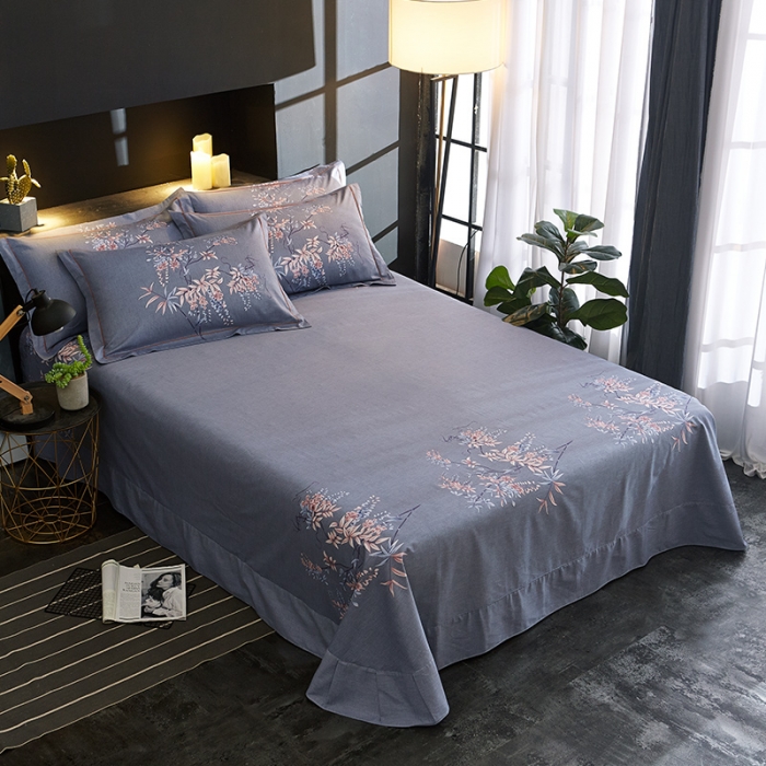 91家纺网 家纺一手货源 找家纺 雲归梦 2019全棉活性大版中国风花卉四件套 相思令