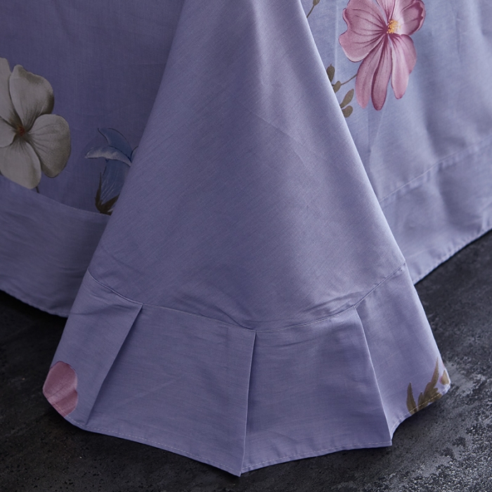 91家纺网 家纺一手货源 找家纺 雲归梦 2019全棉活性大版中国风花卉四件套 香颂