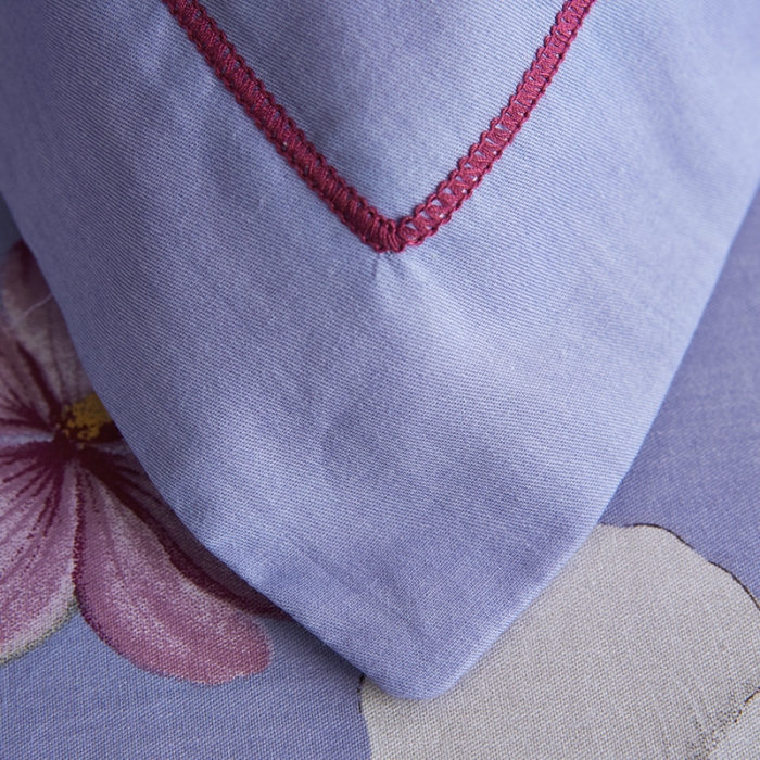 91家纺网 家纺一手货源 找家纺 雲归梦 2019全棉活性大版中国风花卉四件套 香颂