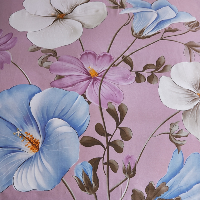 91家纺网 家纺一手货源 找家纺 雲归梦 2019全棉活性大版中国风花卉四件套 香颂