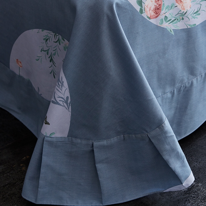 91家纺网 家纺一手货源 找家纺 雲归梦 2019全棉活性大版中国风花卉四件套 御景轩