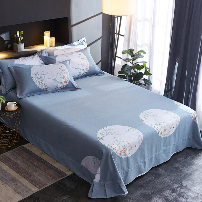 91家纺网 家纺一手货源 找家纺 雲归梦 2019全棉活性大版中国风花卉四件套 御景轩