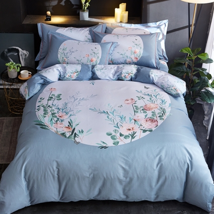 雲归梦 2019全棉活性大版中国风花卉四件套 御景轩