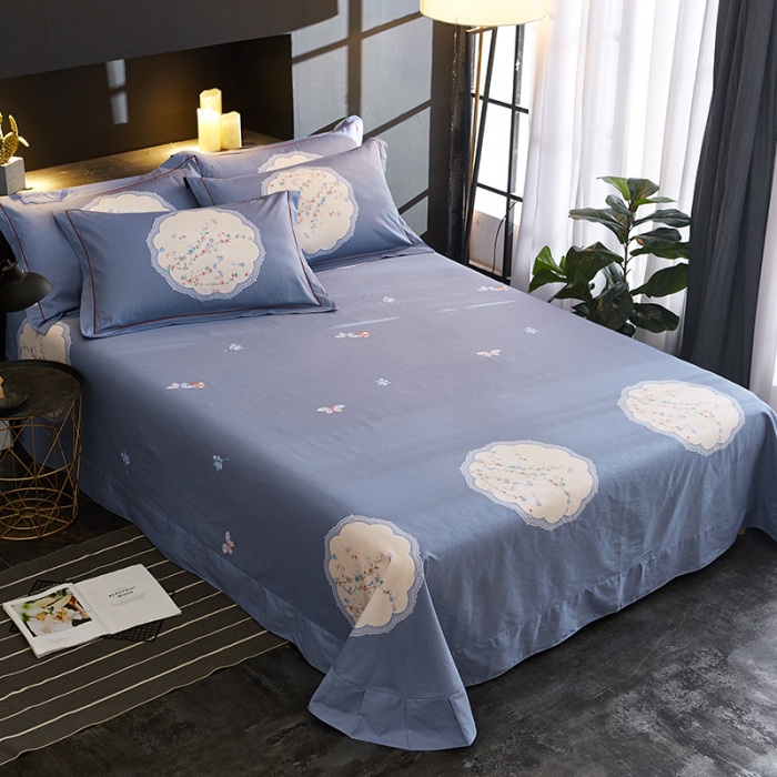 91家纺网 家纺一手货源 找家纺 雲归梦 2019全棉活性大版中国风花卉四件套 云锦织