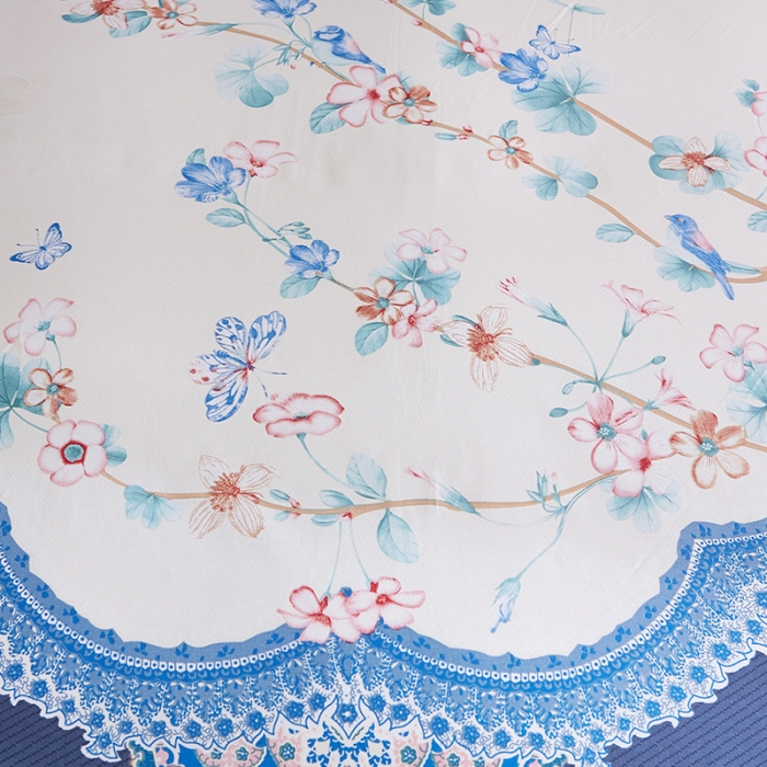 91家纺网 家纺一手货源 找家纺 雲归梦 2019全棉活性大版中国风花卉四件套 云锦织