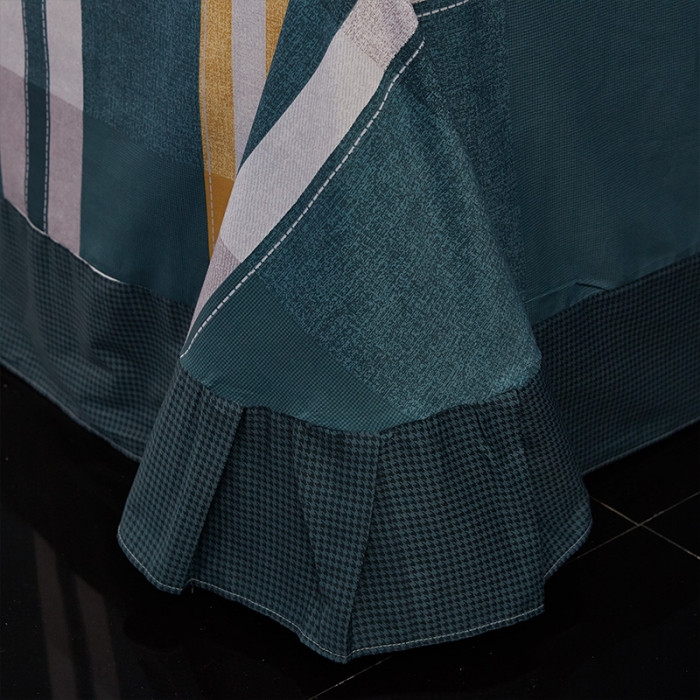 91家纺网 家纺一手货源 找家纺 雲归梦 2019全棉活性大版简约卡通风格四件套 皇冠