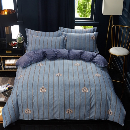 雲归梦 2019全棉活性大版简约卡通风格四件套 凯洛