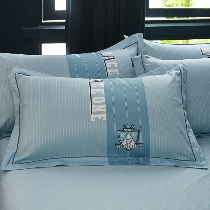 91家纺网 家纺一手货源 找家纺 雲归梦 2019全棉活性大版简约卡通风格四件套 尼克