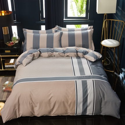 雲归梦 2019全棉活性大版简约卡通风格四件套 盛夏光年