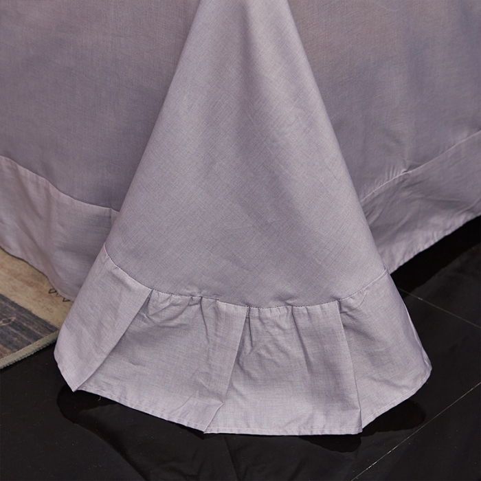 91家纺网 家纺一手货源 找家纺 雲归梦 2019全棉活性大版简约卡通风格四件套 小恋曲粉