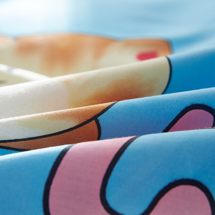 91家纺网 家纺一手货源 找家纺 雲归梦 2019全棉活性大版简约卡通风格四件套 小萌宠粉