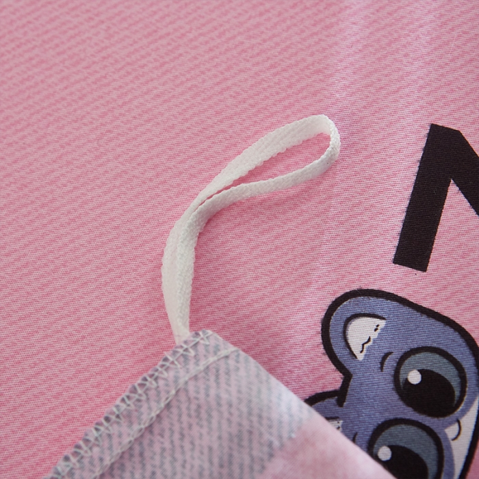 91家纺网 家纺一手货源 找家纺 雲归梦 2019全棉活性大版简约卡通风格四件套 小甜心