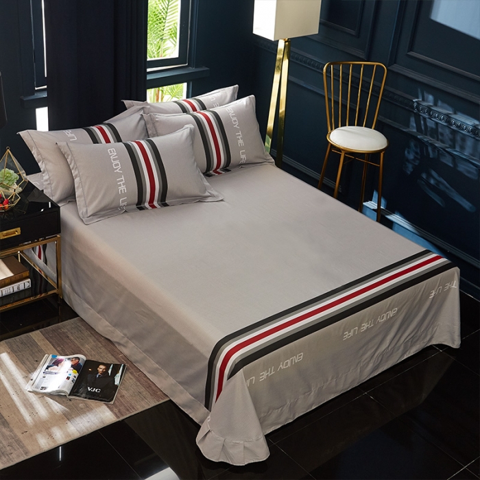 91家纺网 家纺一手货源 找家纺 雲归梦 2019全棉活性大版简约卡通风格四件套 雅邦