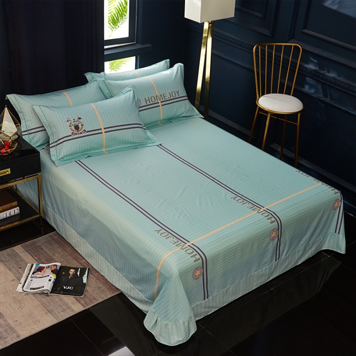 91家纺网 家纺一手货源 找家纺 雲归梦 2019全棉活性大版简约卡通风格四件套 英伦时尚