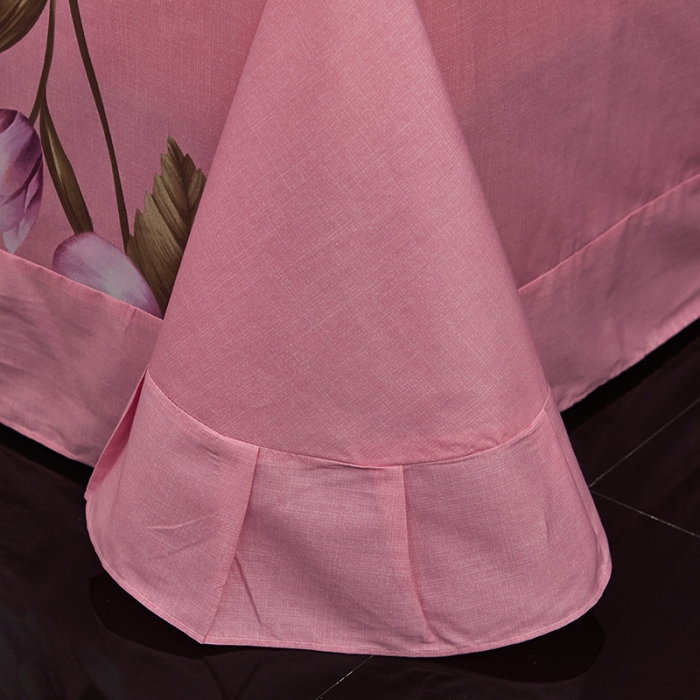 91家纺网 家纺一手货源 找家纺 雲归梦 2019全棉活性大版中国风花卉四件套 爱的魔法粉