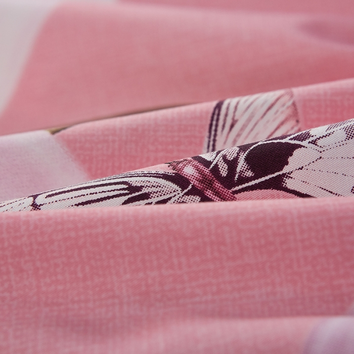 91家纺网 家纺一手货源 找家纺 雲归梦 2019全棉活性大版中国风花卉四件套 爱的魔法粉