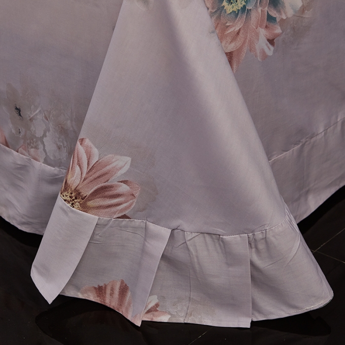 91家纺网 家纺一手货源 找家纺 雲归梦 2019全棉活性大版中国风花卉四件套 春恋