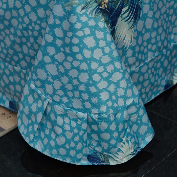 91家纺网 家纺一手货源 找家纺 雲归梦 2019全棉活性大版中国风花卉四件套 丛林之旅