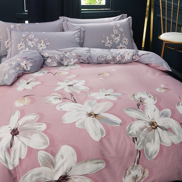 91家纺网 家纺一手货源 找家纺 雲归梦 2019全棉活性大版中国风花卉四件套 花晨月汐