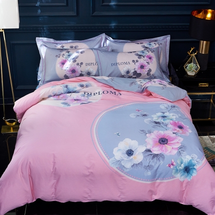 雲归梦 2019全棉活性大版中国风花卉四件套 锦瑟