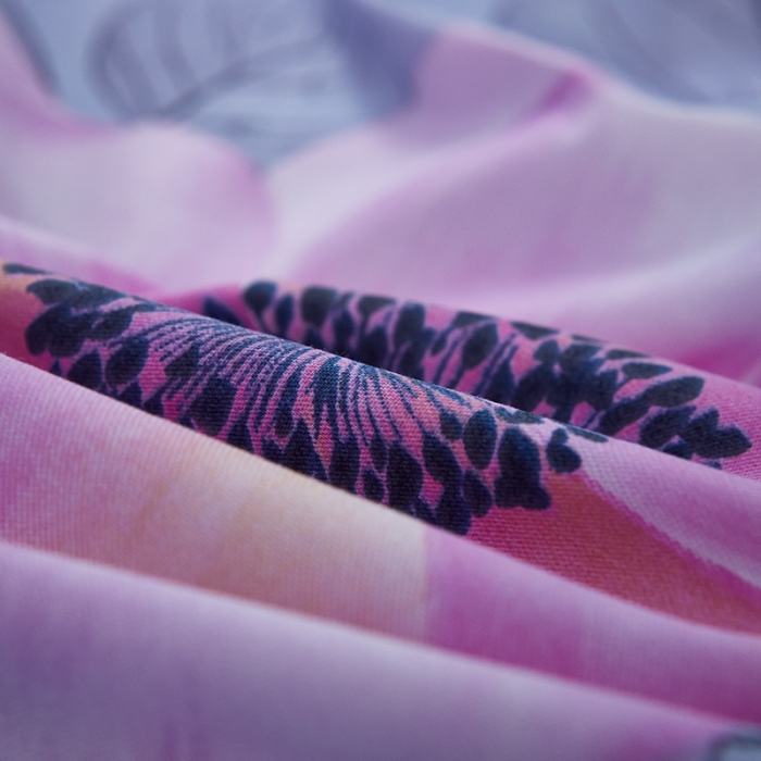 91家纺网 家纺一手货源 找家纺 雲归梦 2019全棉活性大版中国风花卉四件套 锦瑟